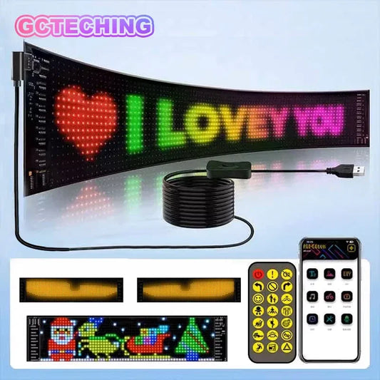 ZIJAZO Programmable Flexible Truck LED Matrix Pixel Panel Light With Remote Control Car Led Display Board Screen For Shop/Bar